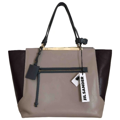 Pre-owned Jil Sander Leather Tote In Multicolour
