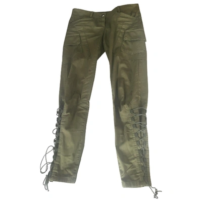 Pre-owned Just Cavalli Trousers In Green