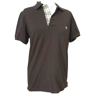 Pre-owned Burberry Brown Cotton Top