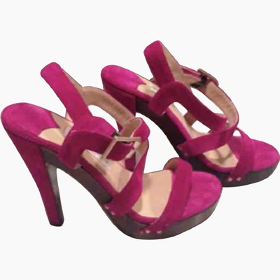 Pre-owned Sergio Rossi Sandals In Pink