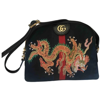 Pre-owned Gucci Ophidia Crossbody Bag In Navy
