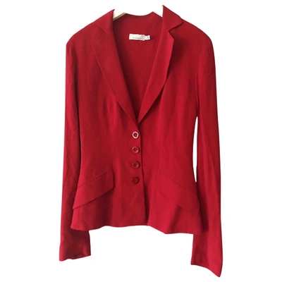 Pre-owned Pinko Jacket In Red