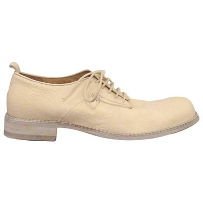 Pre-owned Hope White Leather Lace Ups