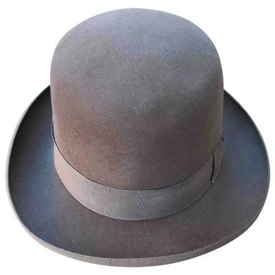 Pre-owned Borsalino Wool Hat In Beige