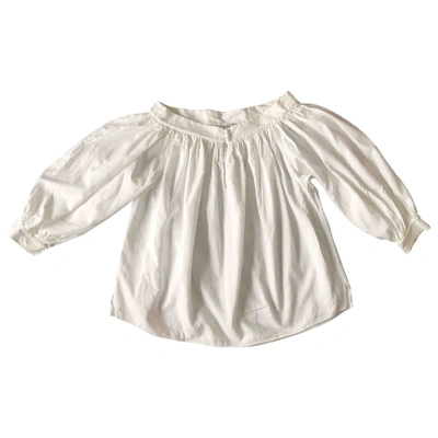 Pre-owned Dior White Cotton Top