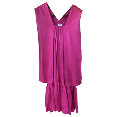 Pre-owned Moschino Cheap And Chic Silk Mid-length Dress In Pink