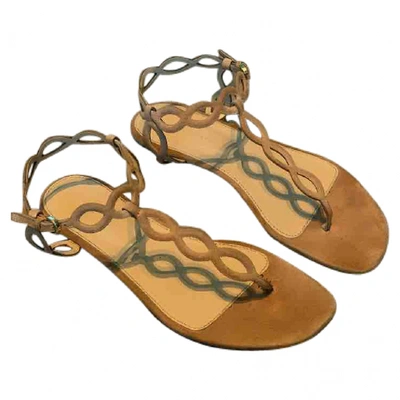 Pre-owned Sergio Rossi Sandals In Beige