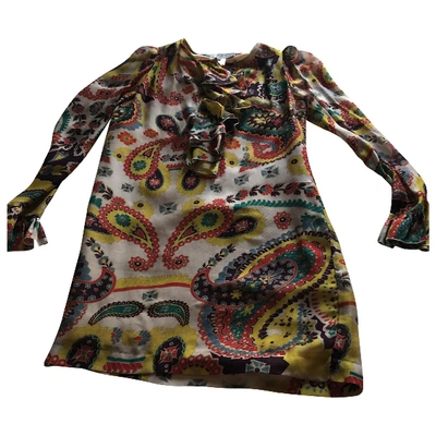 Pre-owned Paul & Joe Silk Dress In Multicolour
