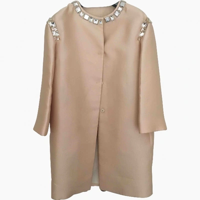 Pre-owned Prada Silk Coat In Pink