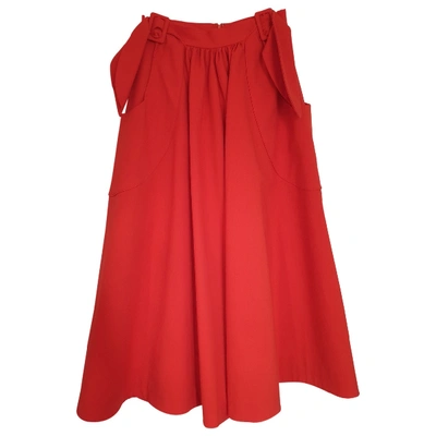 Pre-owned Rejina Pyo Mid-length Skirt In Red