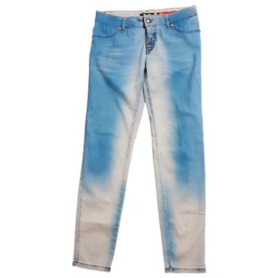 Pre-owned Just Cavalli Slim Jeans In Blue