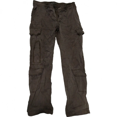 Pre-owned Mason Silk Large Pants In Brown