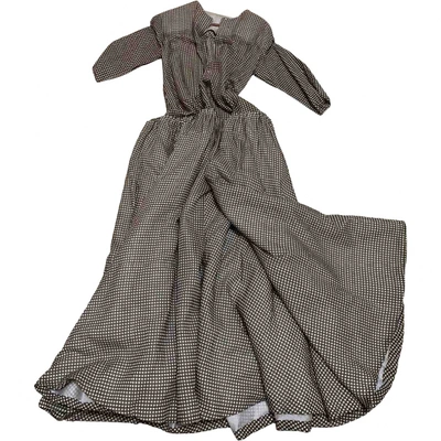 Pre-owned Ulyana Sergeenko Brown Cotton Dress