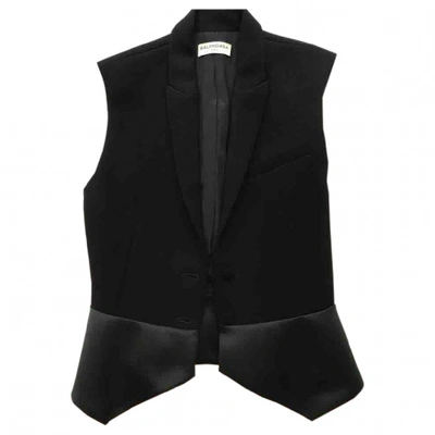 Pre-owned Balenciaga Silk Jacket In Black