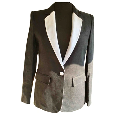 Pre-owned Balmain Black Linen Jacket