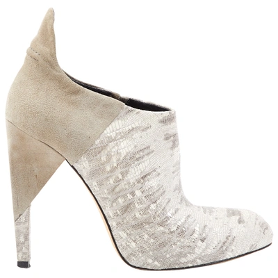 Pre-owned Alexander Wang Ankle Boots In Grey
