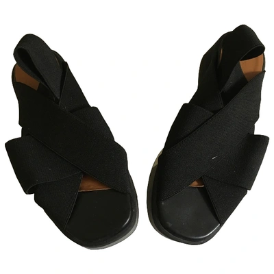 Pre-owned Robert Clergerie Sandals In Black