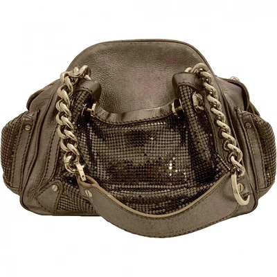 Pre-owned Versace Metallic Leather Handbag