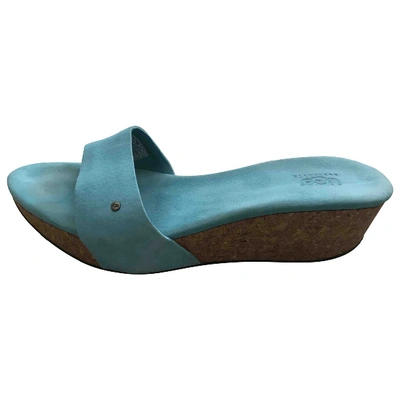 Pre-owned Ugg Sandal In Blue