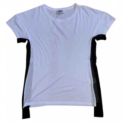 Pre-owned Sonia By Sonia Rykiel White Cotton Top