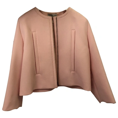 Pre-owned Balenciaga Short Waistcoat In Pink