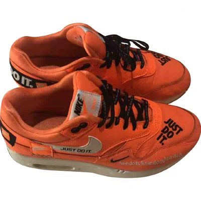 Pre-owned Nike Air Max 1 Trainers In Orange