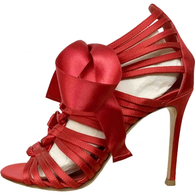 Pre-owned Gianvito Rossi Sandal In Red