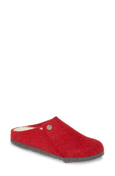 Birkenstock Women's Zermatt Clog Slippers From Finish Line In Red