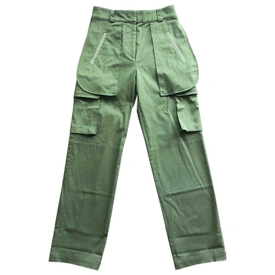 Pre-owned Alberta Ferretti Large Trousers In Green