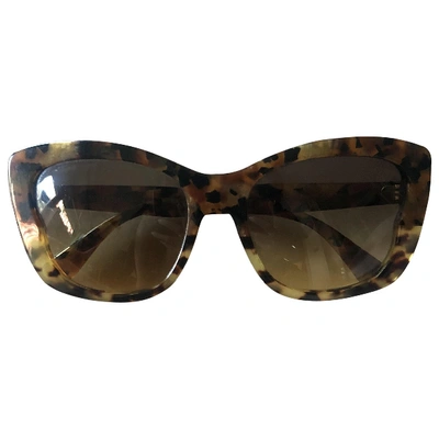 Pre-owned Miu Miu Brown Sunglasses