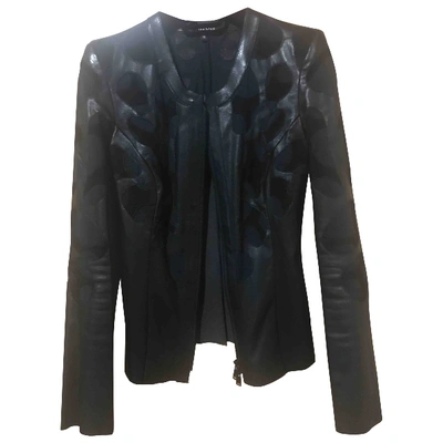 Pre-owned Jitrois Leather Short Vest In Black