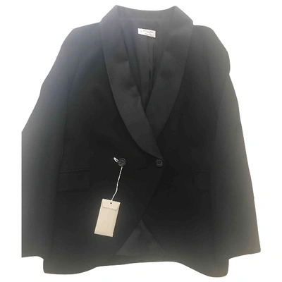 Pre-owned Alberto Biani Wool Short Waistcoat In Black