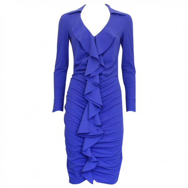Pre-Owned Chiara Boni Blue Dress | ModeSens