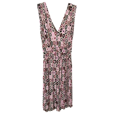 Pre-owned M Missoni Mid-length Dress In Pink