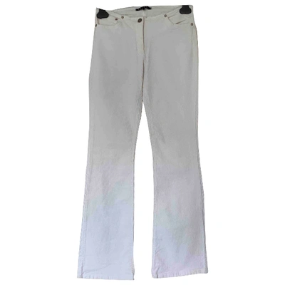 Pre-owned Theory Large Pants In White
