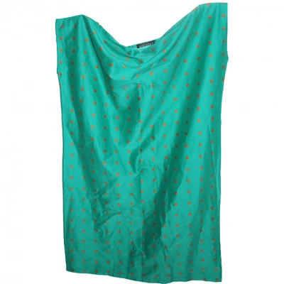 Pre-owned Laura Urbinati Silk Blouse In Green
