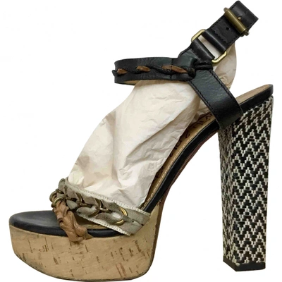 Pre-owned Lanvin Leather Sandals In Multicolour