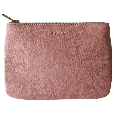 Pre-owned Furla Leather Purse In Pink