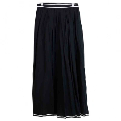 Pre-owned Philosophy Di Lorenzo Serafini Maxi Skirt In Black