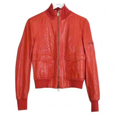 Pre-owned Bally Leather Jacket In Red