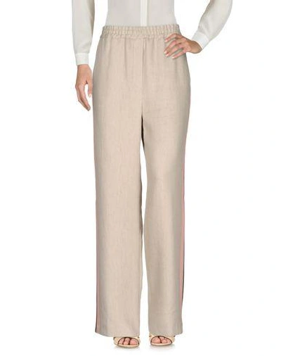 Msgm Casual Pants In Sand