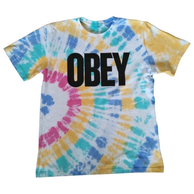 Pre-owned Obey Multicolour Cotton Top
