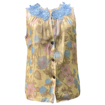 Pre-owned Marc Jacobs Silk Blouse In Gold