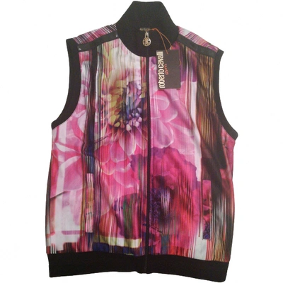 Pre-owned Roberto Cavalli Pink Polyester Top