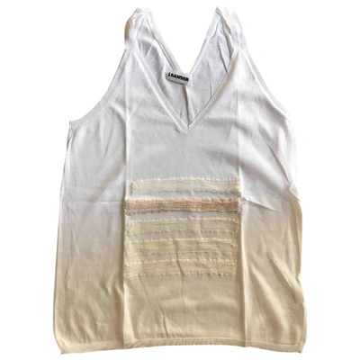 Pre-owned Jil Sander Vest In White