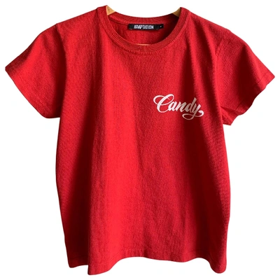 Pre-owned Adaptation Red Cotton Top