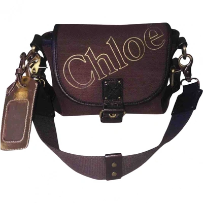Pre-owned Chloé Burgundy Cloth Travel Bag
