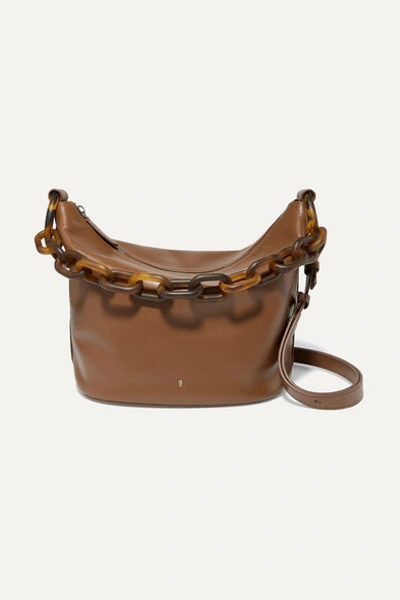 Gu_de Leather Shoulder Bag In Brown
