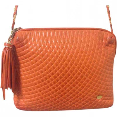 Pre-owned Bally Leather Handbag In Orange