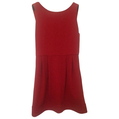 Pre-owned Diane Von Furstenberg Mini Dress In Red